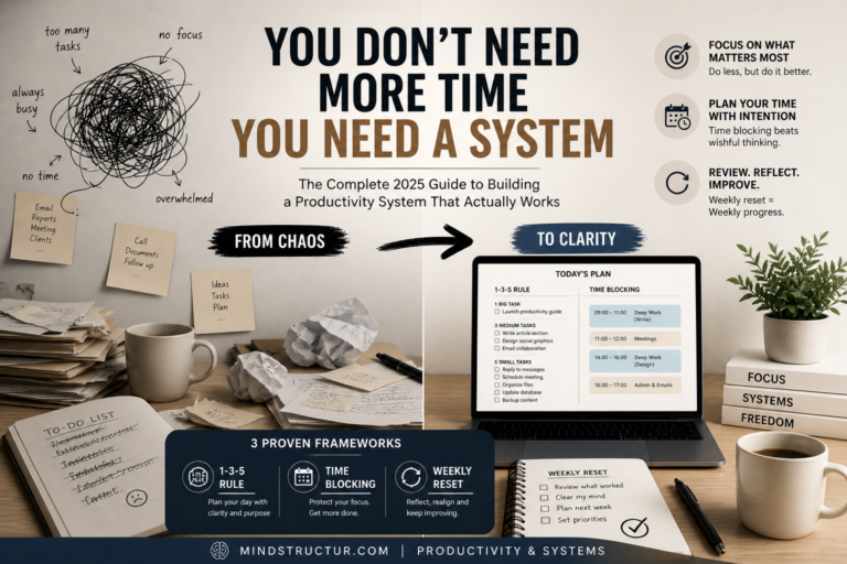 You Don’t Need More Time — You Need a System