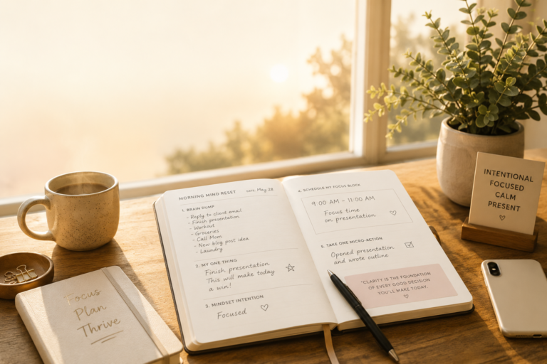 The 5-Minute Morning Mind Reset: How to Start Every Day with Clarity and Purpose