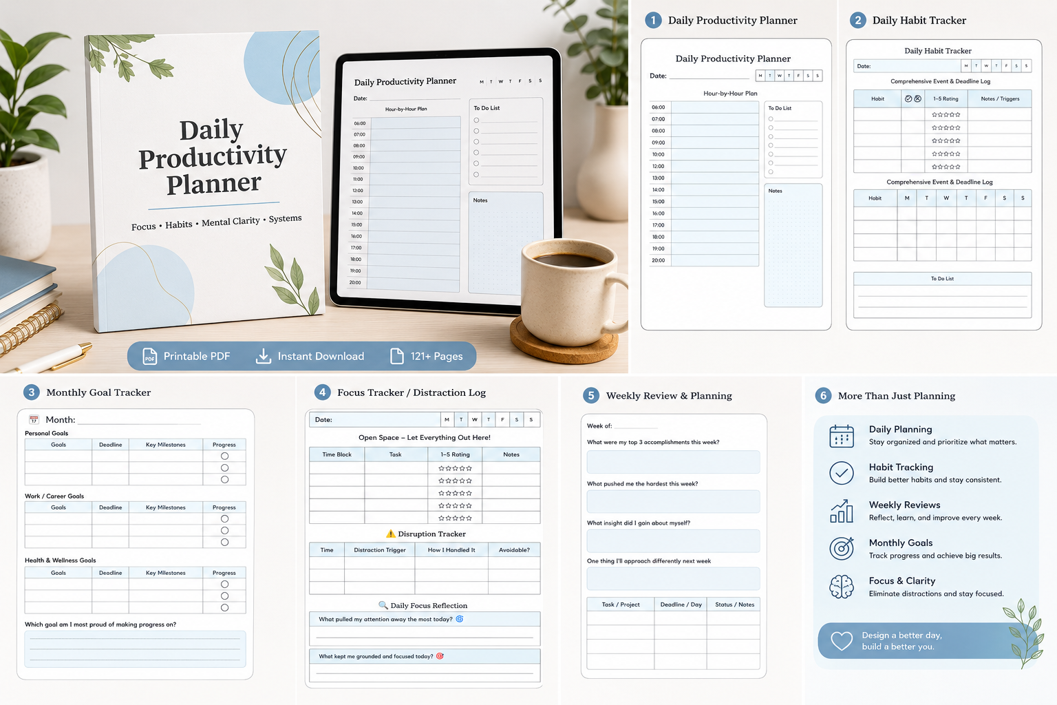 Daily Productivity Planner 2026