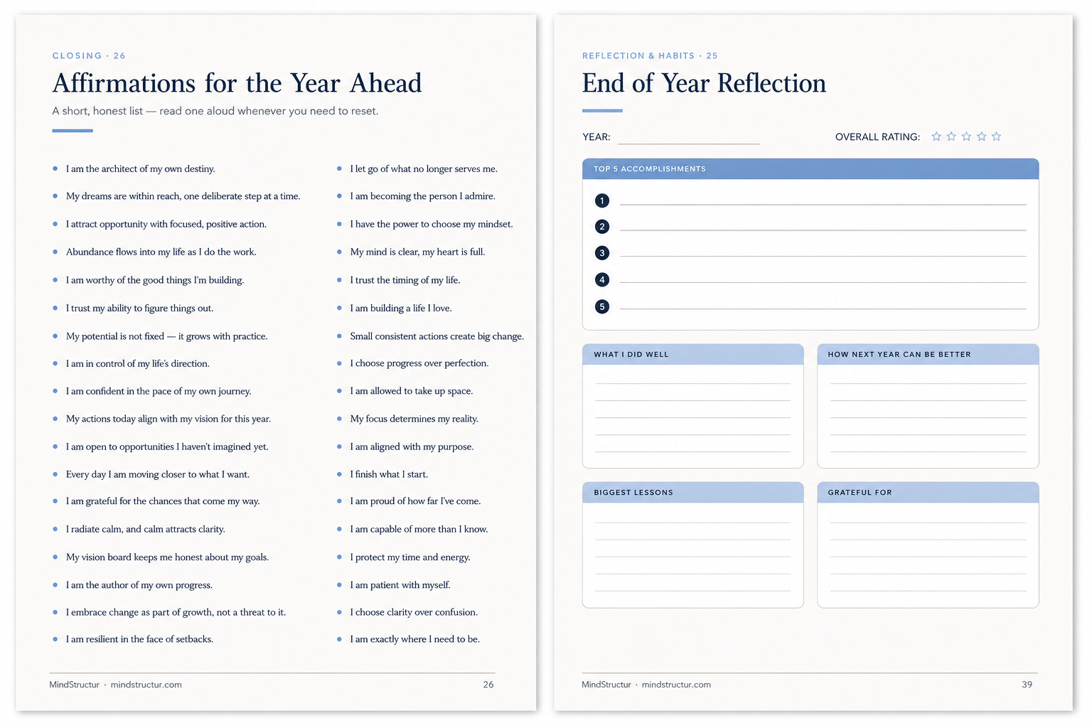 2026 Vision Board Planner – Printable Goal Setting & Intentional Living Journal - Image 3