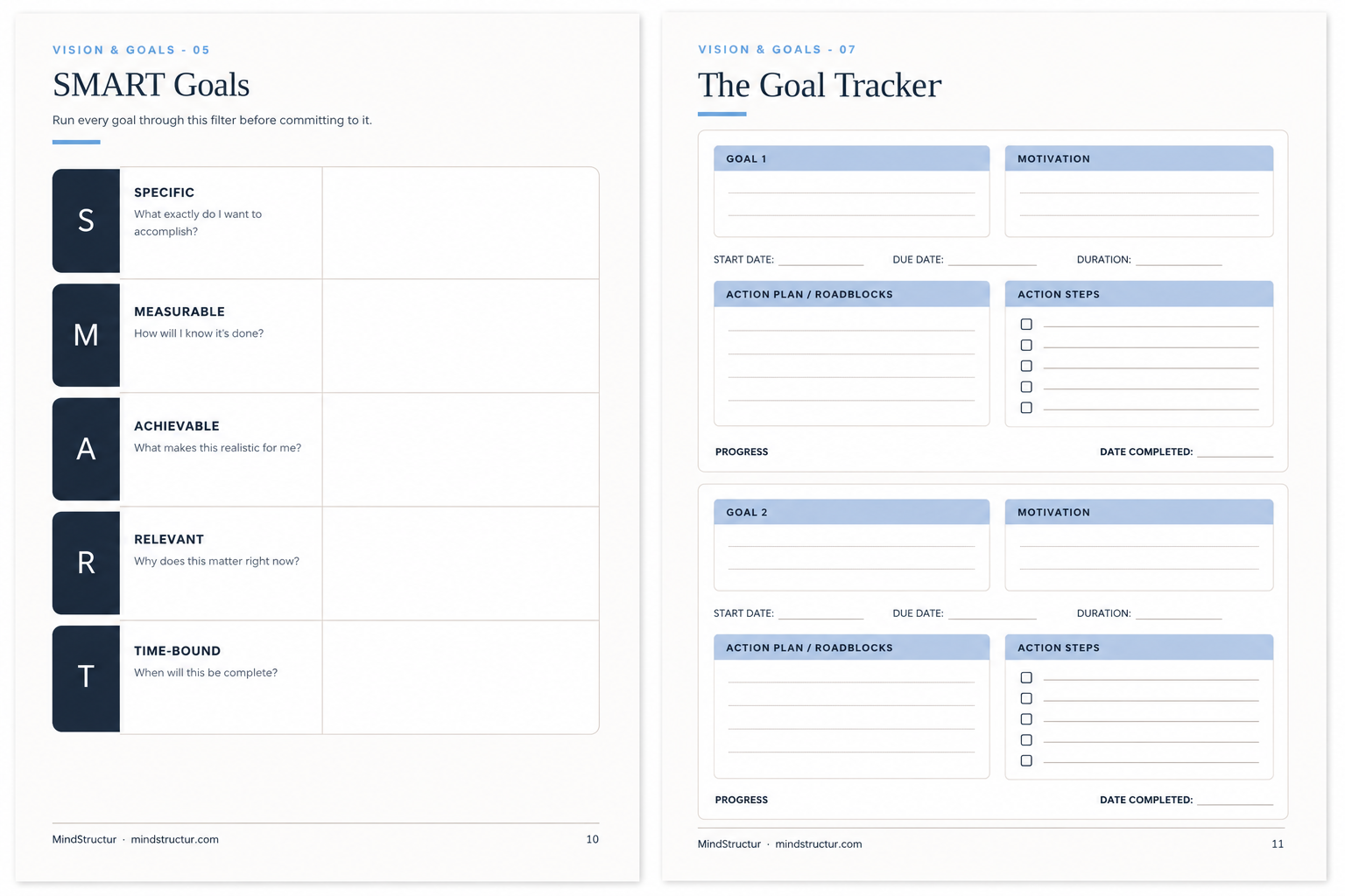 2026 Vision Board Planner – Printable Goal Setting & Intentional Living Journal - Image 4
