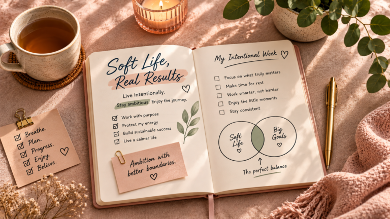 Soft Life, Real Results: How to Be Intentional Without Losing Ambition