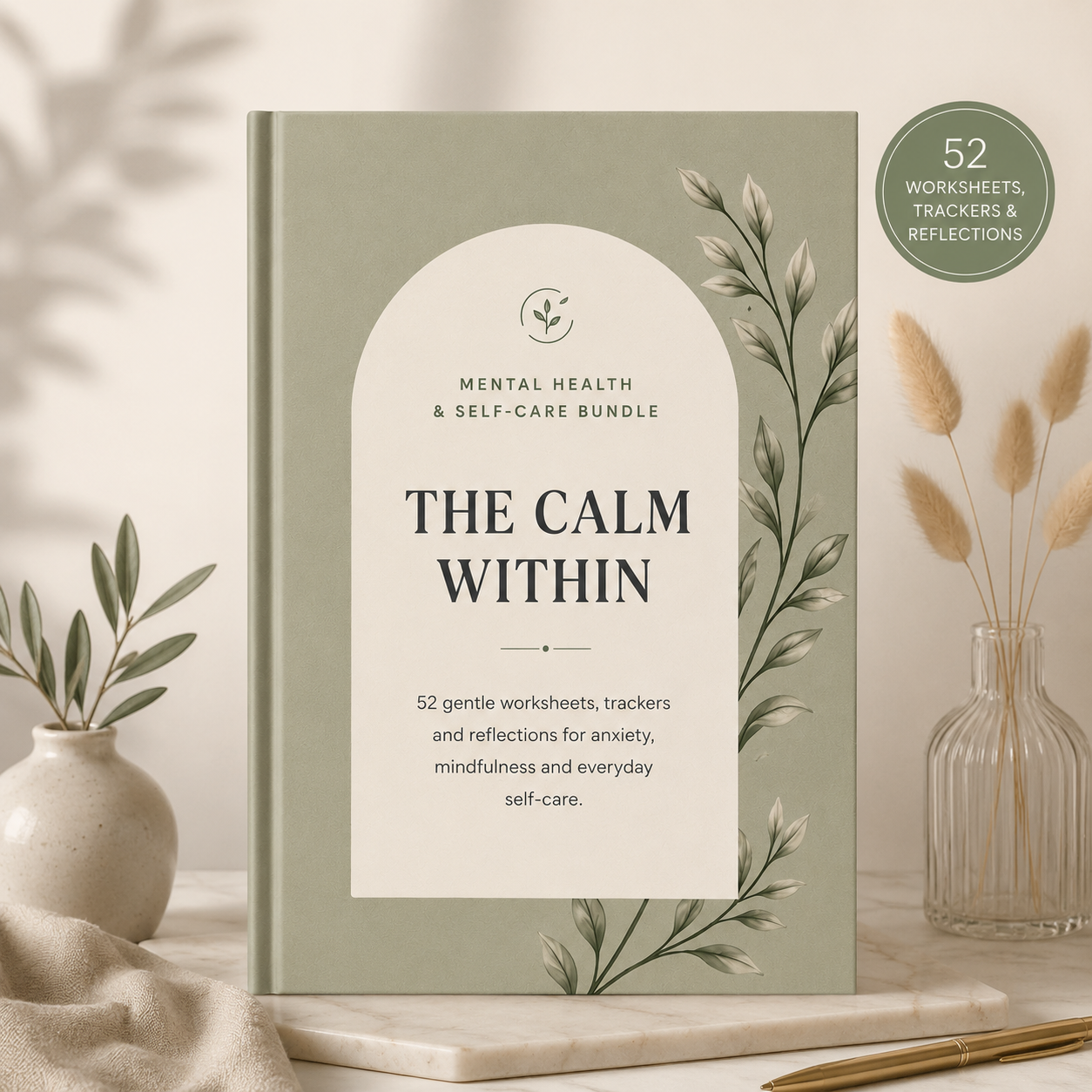 The Calm Within self-care printable bundle cover