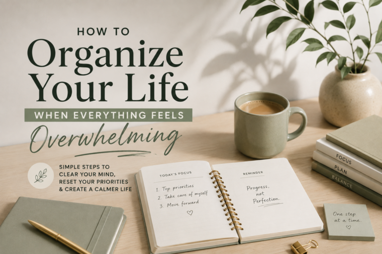 How to Organize Your Life When Everything Feels Overwhelming