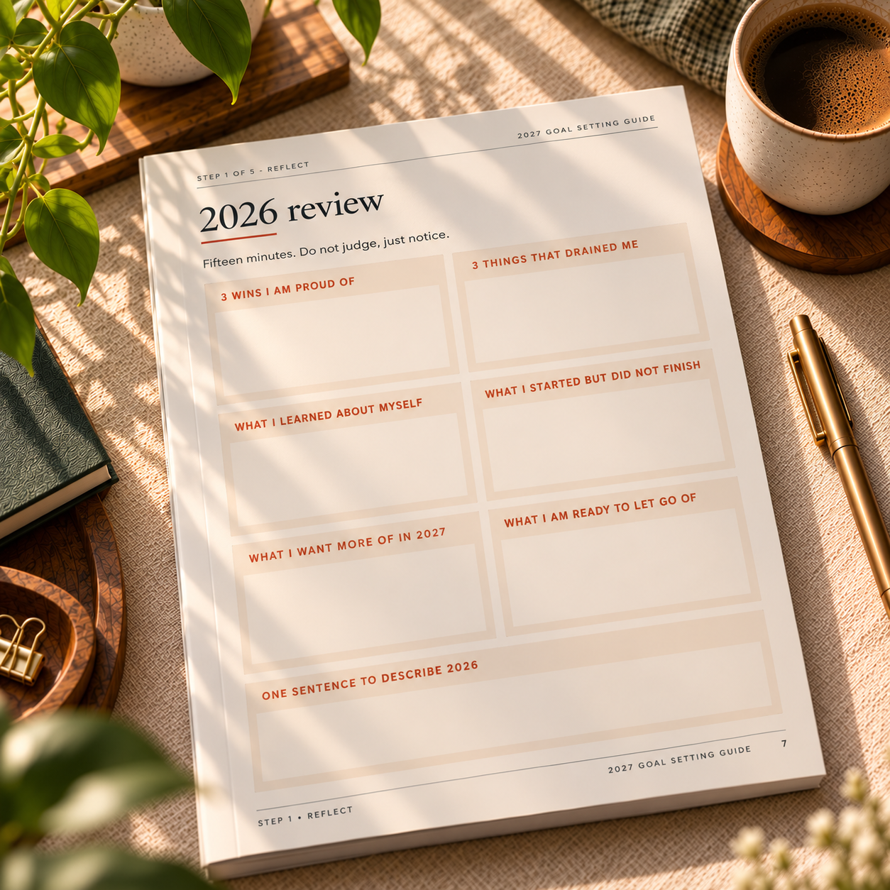 2027 Goal Setting Guide | Printable Yearly Planner & Workbook (PDF) - Image 3