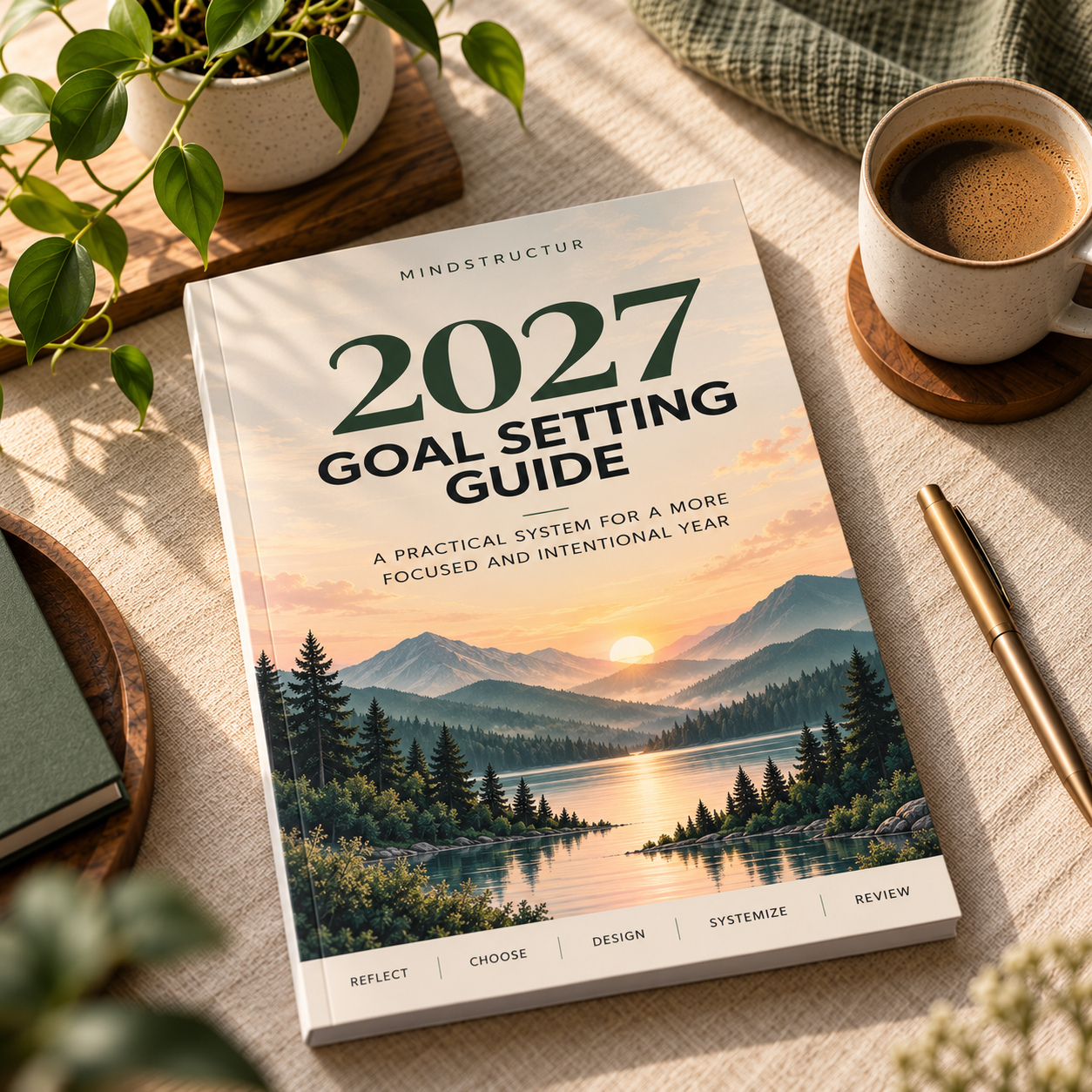 2027 Goal Setting Guide | Printable Yearly Planner & Workbook (PDF)