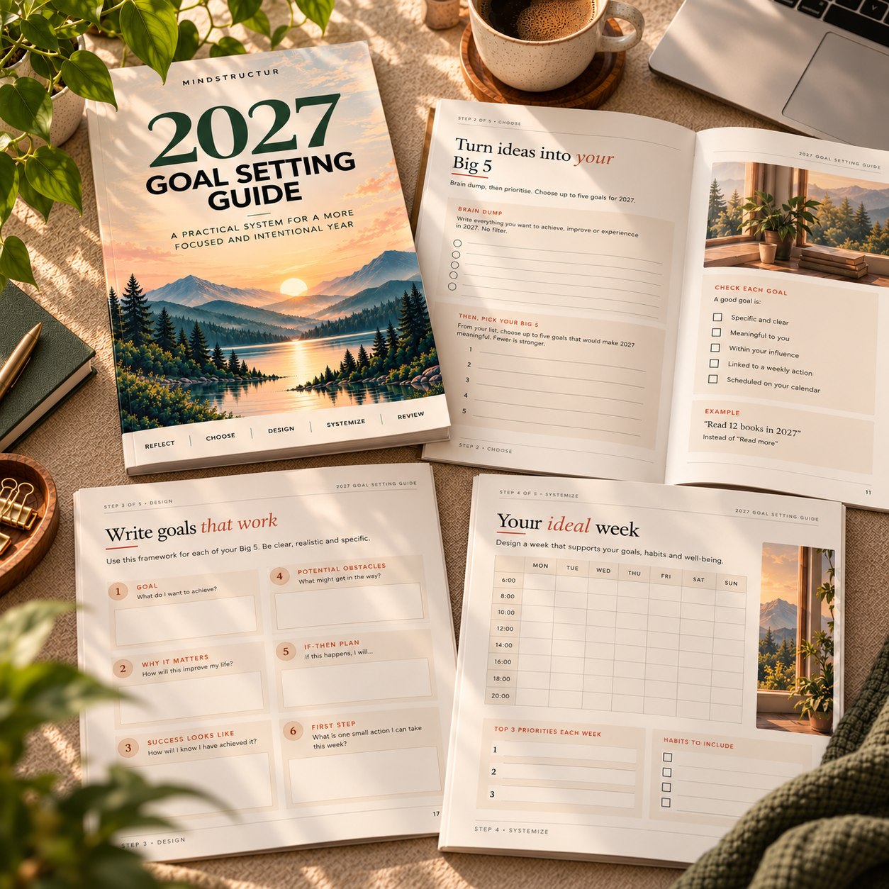 2027 Goal Setting Guide | Printable Yearly Planner & Workbook (PDF) - Image 2