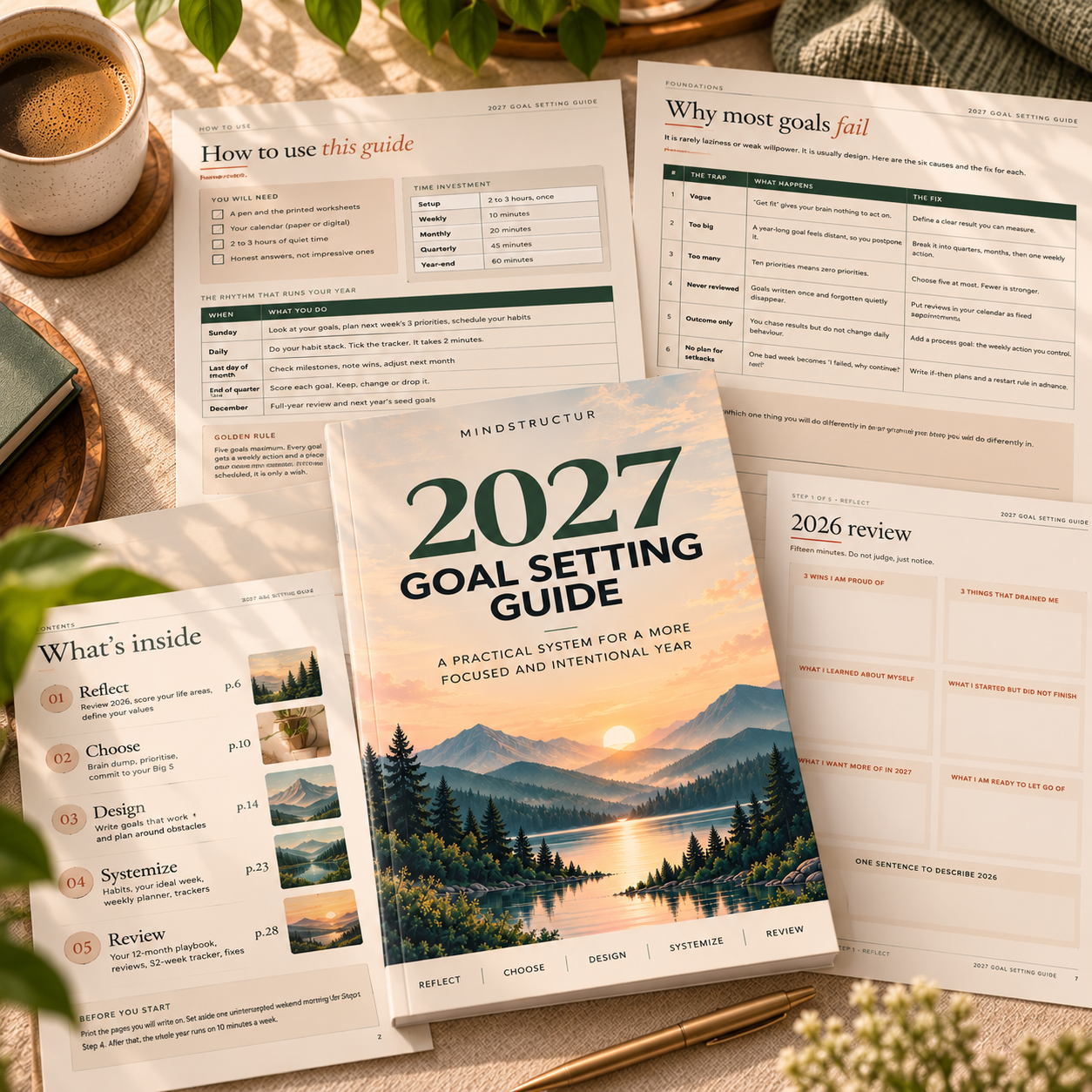 2027 Goal Setting Guide | Printable Yearly Planner & Workbook (PDF) - Image 6