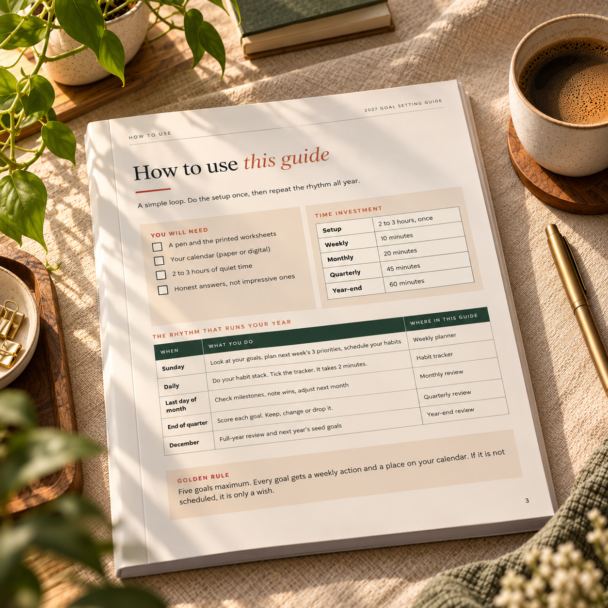 2027 Goal Setting Guide | Printable Yearly Planner & Workbook (PDF) - Image 5